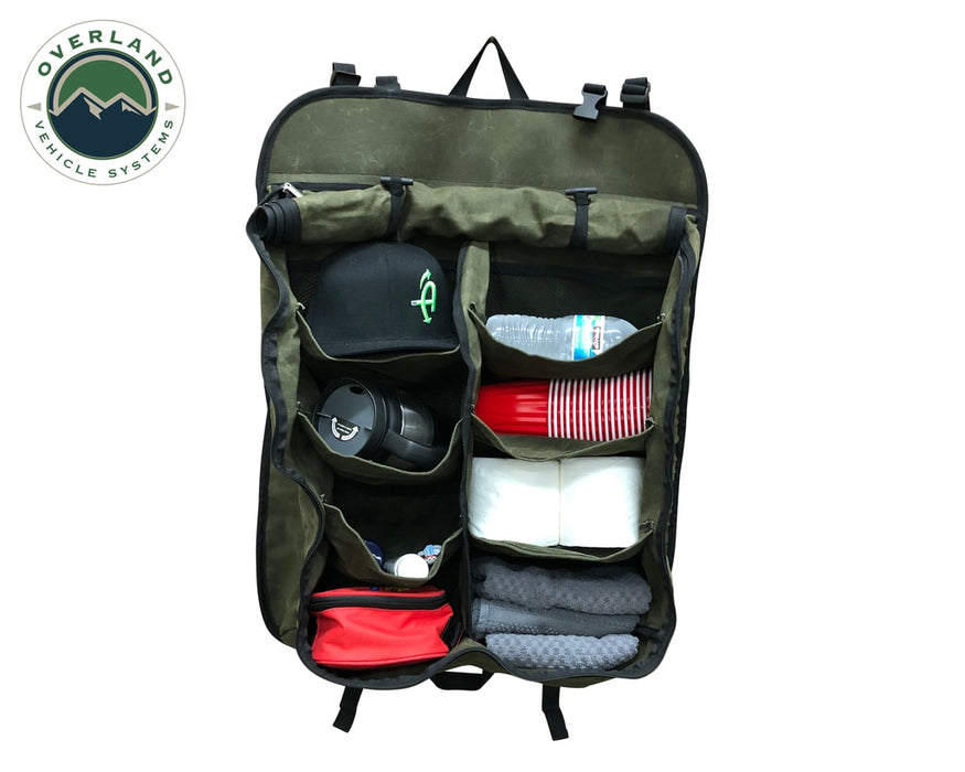Overland Vehicle Systems 21139941 Camping Storage Bag 9 Storage Bins 16 Lb Waxed Canvas Overland Vehicle Systems - Truck Part Superstore