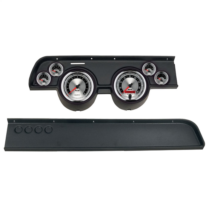AutoMeter 2114-01 DIRECT FIT DASH KIT; (5in. X2; 2 1/16in. X4); MERC COUGAR NO AC 67-68; AMERICAN - Truck Part Superstore