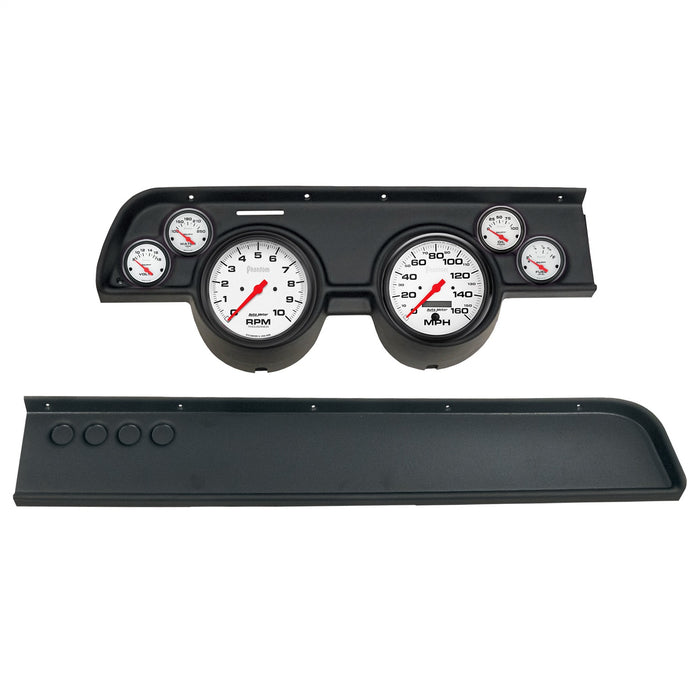 AutoMeter 2114-09 DIRECT FIT DASH KIT; (5in. X2; 2 1/16in. X4); MERC COUGAR NO AC 67-68; PHANTOM - Truck Part Superstore
