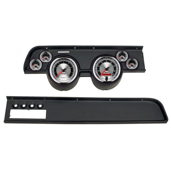 AutoMeter 2115-01 DIRECT FIT DASH KIT; (5in. X2; 2 1/16in. X4); MERC COUGAR AC 67-68; AMERICAN MUS - Truck Part Superstore