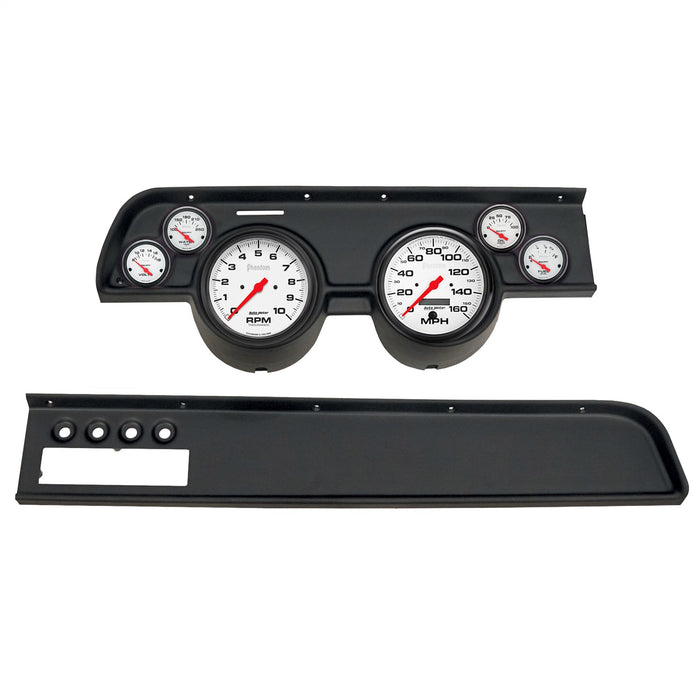 AutoMeter 2115-09 DIRECT FIT DASH KIT; (5in. X2; 2 1/16in. X4); MERC COUGAR AC 67-68; PHANTOM - Truck Part Superstore