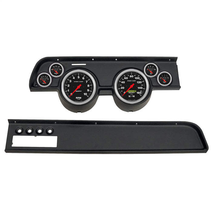 AutoMeter 2115-11 DIRECT FIT DASH KIT; (5in. X2; 2 1/16in. X4); MERC COUGAR AC 67-68; SPORT-COMP - Truck Part Superstore