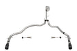 Corsa Performance 21155BLK 3.0in. Dual Rear Exit Catback Exhaust System with Flat Cut 4.0in. Dual Wall Tips - Truck Part Superstore
