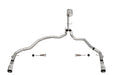 Corsa Performance 21155 3.0in. Dual Rear Exit Catback Exhaust System with Flat Cut 4.0in. Dual Wall Tips - Truck Part Superstore