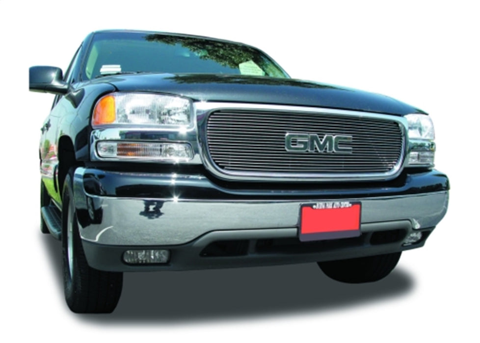 T-Rex Grilles 21175 Billet Series Grille; Horizontal; Aluminum; Polished; 1 Pc; Overlay; - Truck Part Superstore