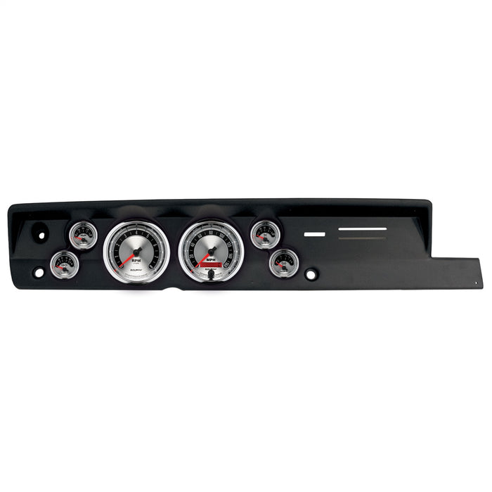 AutoMeter 2118-01 DIRECT FIT DASH KIT; (5in. X2; 2 1/16in. X4); PLYM CUDA HEAT 67-69; AMERICAN MUS - Truck Part Superstore