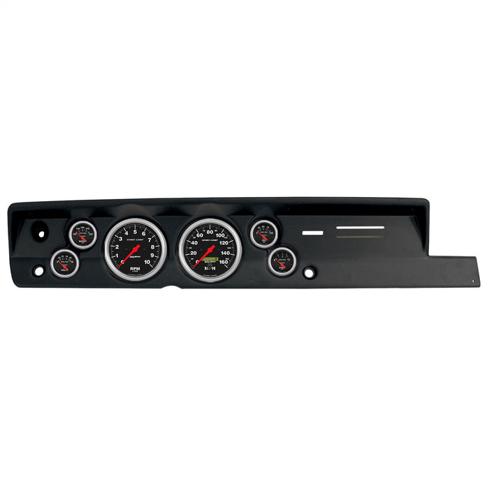 AutoMeter 2118-11 DIRECT FIT DASH KIT; (5in. X2; 2 1/16in. X4); PLYM CUDA HEAT 67-69; SPORT-COMP - Truck Part Superstore