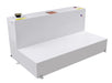 TrailFX 211801S 80 Gal Cap L-Shaped 48x31x25 White Steel W/Lockable Cap - Truck Part Superstore