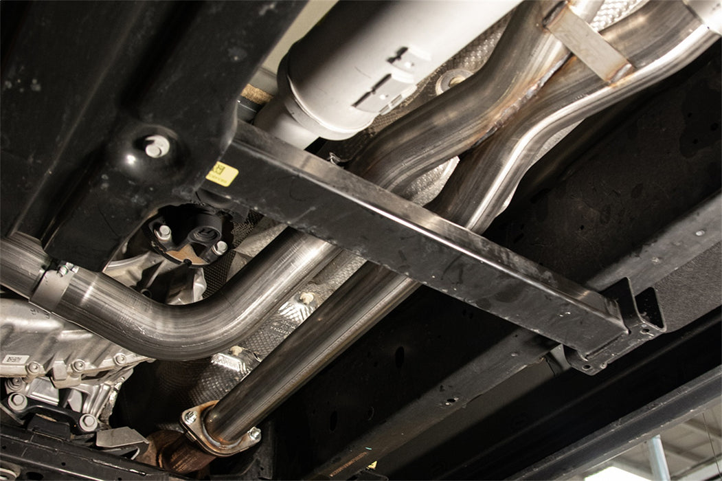 Corsa Performance 21190 3.0in. Dual Rear Exit Catback Exhaust System with Flat Cut 5.0in. Dual Wall Tips - Truck Part Superstore