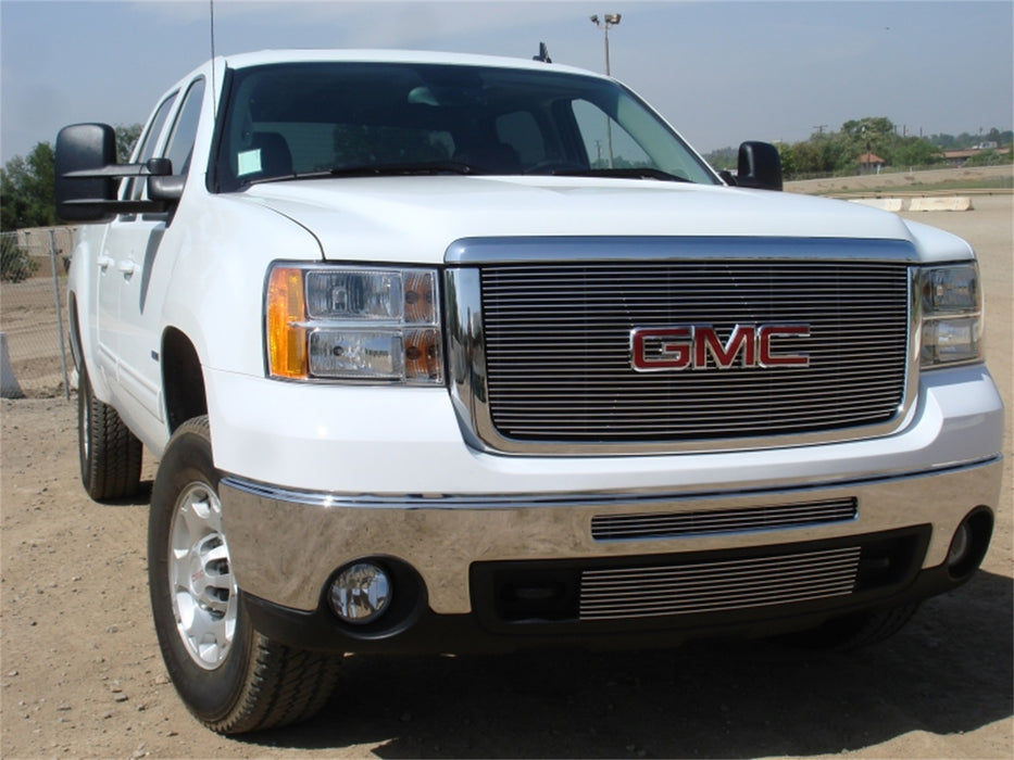 T-Rex Grilles 21206 Billet Series Grille; Horizontal; Aluminum; Polished; 1 Pc; Overlay/Insert; - Truck Part Superstore