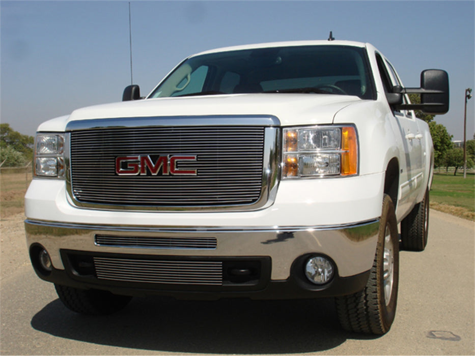 T-Rex Grilles 21207 Billet Series Grille; Horizontal; Aluminum; Polished; 1 Pc; Overlay; - Truck Part Superstore