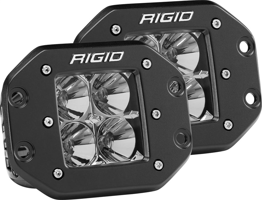 Rigid Industries 212113 Flood Flush Mount Black Pair D-Series Pro RIGID Industries - Truck Part Superstore