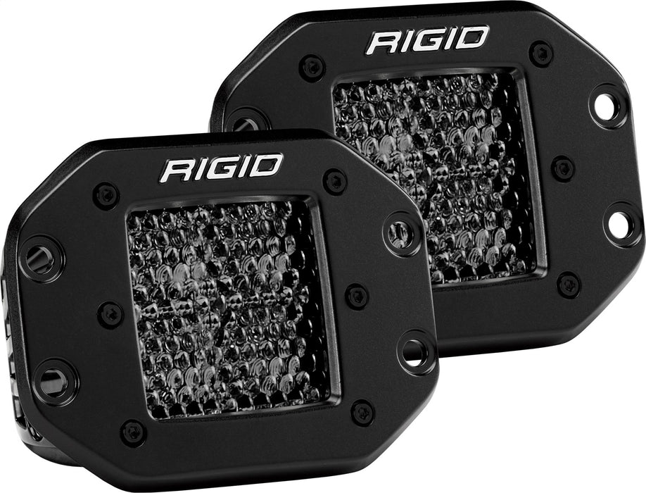 Rigid Industries 212513BLK Spot Diffused Midnight Flush Mount Pair D-Series Pro RIGID Industries - Truck Part Superstore