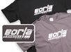 Borla 21261 Men's Distressed Charcoal Crew Neck T-Shirt - Medium. - Truck Part Superstore