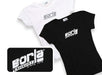 Borla 21268 Women's Distressed White Scoop Neck T-Shirt - Medium. - Truck Part Superstore