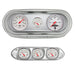 AutoMeter 2127-03 DIRECT FIT DASH KIT; NOVA 62-65; TACH/MPH/FUEL/OILP/WTMP/VOLT; ARCTIC WHITE - Truck Part Superstore