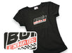 Borla 21286 Women's Checkered Black Scoop Neck T-Shirt - Medium. - Truck Part Superstore