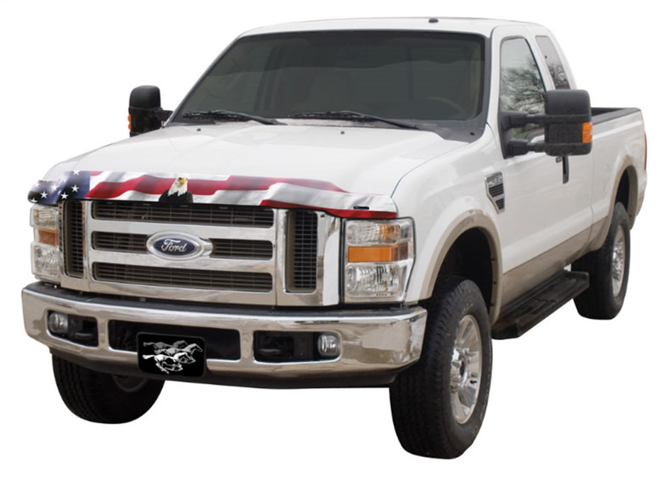 Stampede 2139-30 Vigilante Premium Hood Protector; American Flag w/Eagle; Front Grille; - Truck Part Superstore