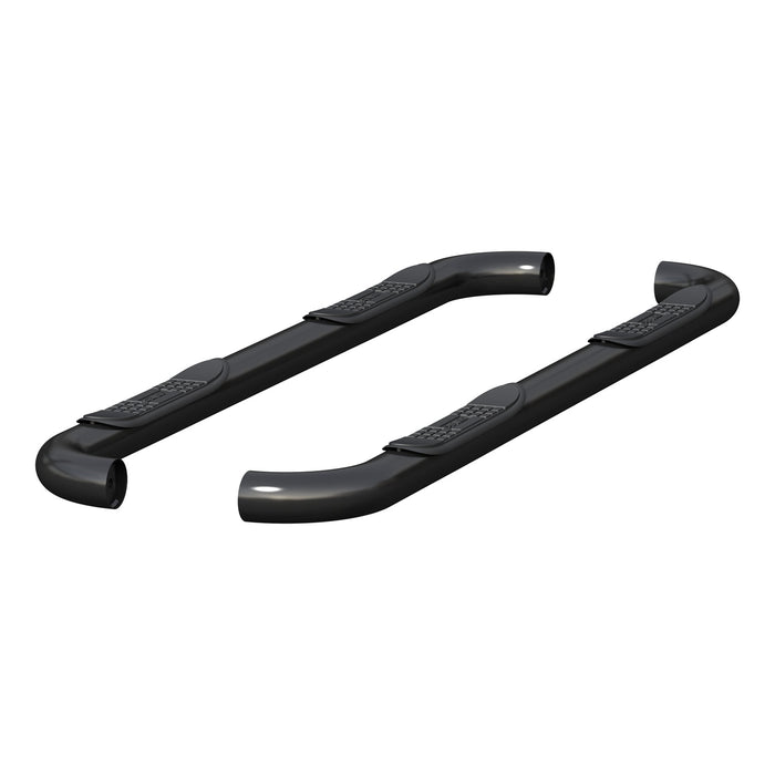 ARIES 214009 3in. Round Black Stainless Side Bars; Select Silverado; Sierra 1500; 2500; 3500 - Truck Part Superstore