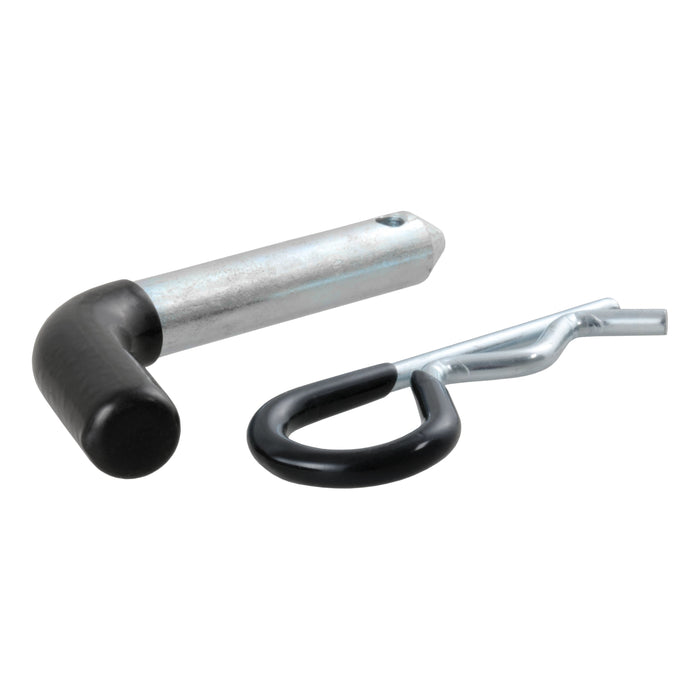 CURT 21410 1/2in. Hitch Pin (1-1/4in. Receiver; Zinc with Rubber Grip) - Truck Part Superstore