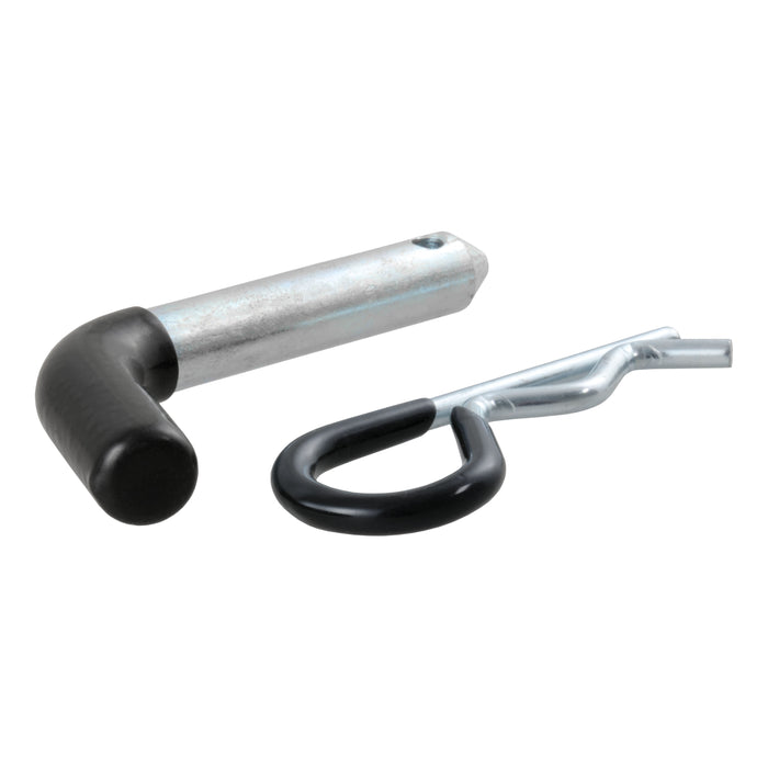 CURT 21411 1/2in. Hitch Pin (1-1/4in. Receiver; Zinc with Rubber Grip; Packaged) - Truck Part Superstore