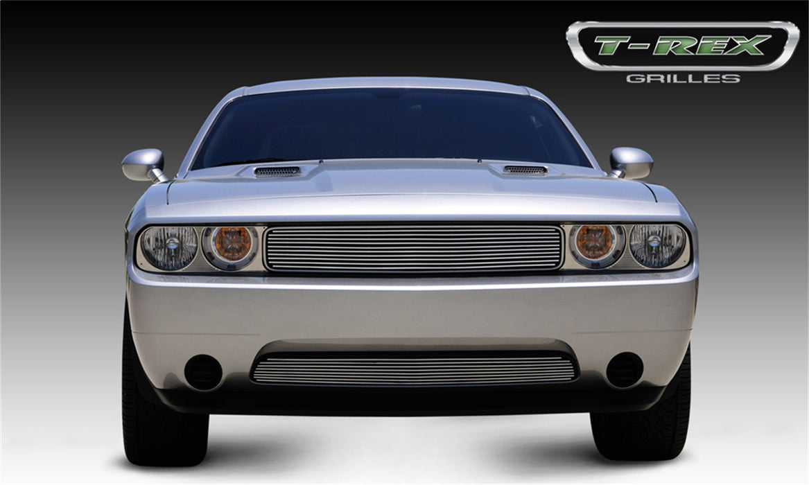 T-Rex Grilles 21415 Billet Series Grille; Horizontal; Aluminum; Polished; 1 Pc; Overlay; - Truck Part Superstore