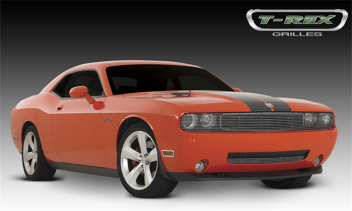 T-Rex Grilles 21416 Billet Series Phantom Grille; Horizontal; Aluminum; Polished; 1 Pc; Overlay; - Truck Part Superstore