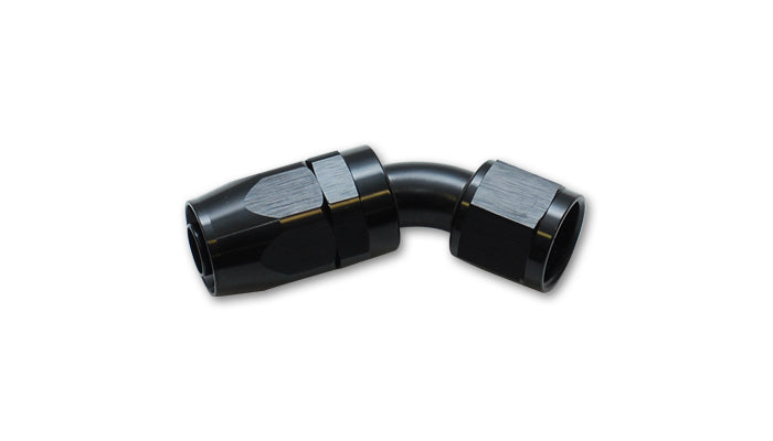 Vibrant Performance 21416 45 Degree Hose End Fitting; Hose Size: -16AN; 6061 Aluminum; Anodized Black; - Truck Part Superstore