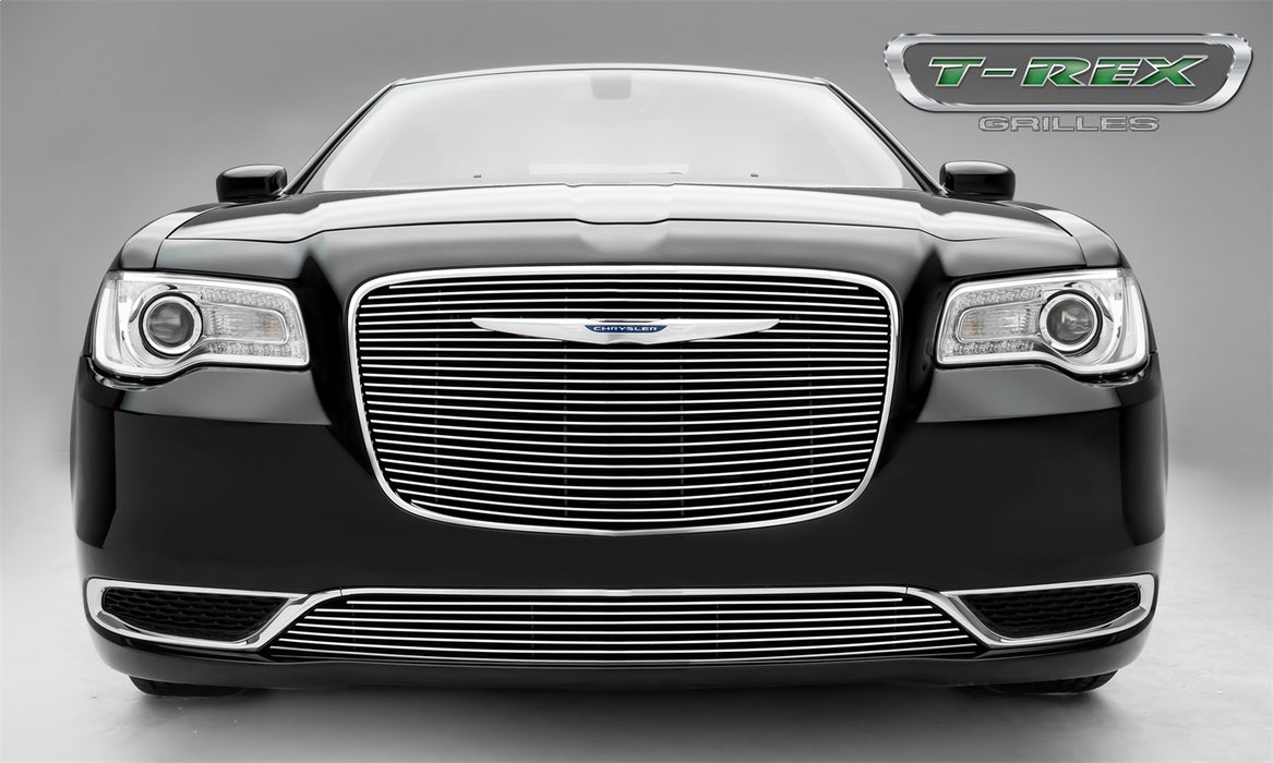 T-Rex Grilles 21436 Billet Series Grille; Horizontal; Aluminum; Polished; 1 Pc; Overlay; - Truck Part Superstore