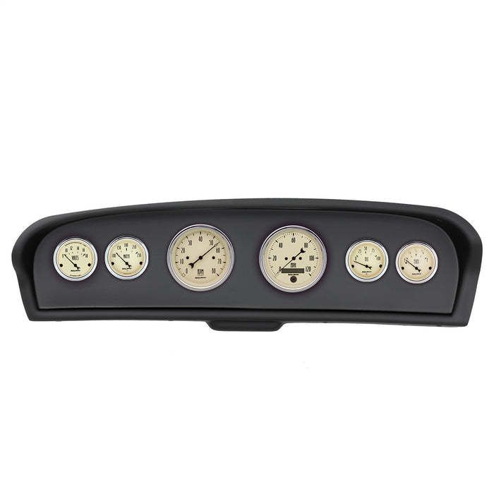 AutoMeter 2144-02 DIRECT FIT DASH KIT; FORD TRUCK 61-66; TACH/MPH/FUEL/OILP/WTMP/VOLT; ANTIQUE BEI - Truck Part Superstore