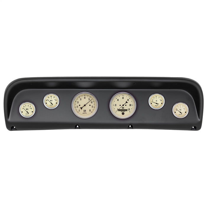 AutoMeter 2145-02 DIRECT FIT DASH KIT; FORD TRUCK 67-72; TACH/MPH/FUEL/OILP/WTMP/VOLT; ANTIQUE BEI - Truck Part Superstore