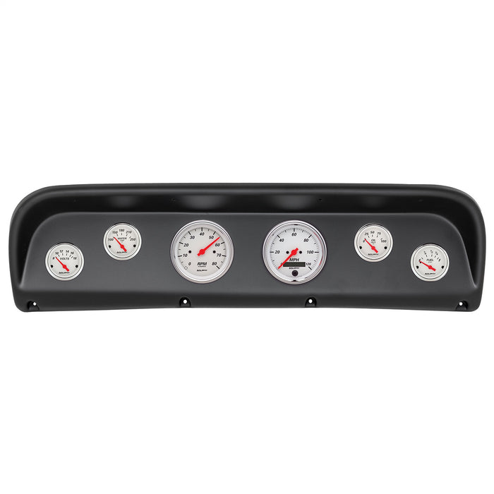 AutoMeter 2145-03 DIRECT FIT DASH KIT; FORD TRUCK 67-72; TACH/MPH/FUEL/OILP/WTMP/VOLT; ARCTIC WHIT - Truck Part Superstore