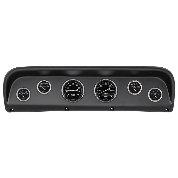 AutoMeter 2145-07 DIRECT FIT DASH KIT; FORD TRUCK 67-72; TACH/MPH/FUEL/OILP/WTMP/VOLT; OLD TYME BL - Truck Part Superstore