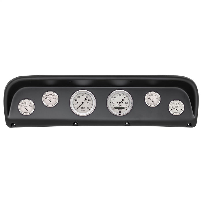 AutoMeter 2145-08 DIRECT FIT DASH KIT; FORD TRUCK 67-72; TACH/MPH/FUEL/OILP/WTMP/VOLT; OLD-TYME WH - Truck Part Superstore