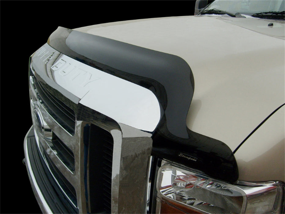 Stampede 2145-2 Vigilante Premium Hood Protector; Smoke; Behind Grille; - Truck Part Superstore