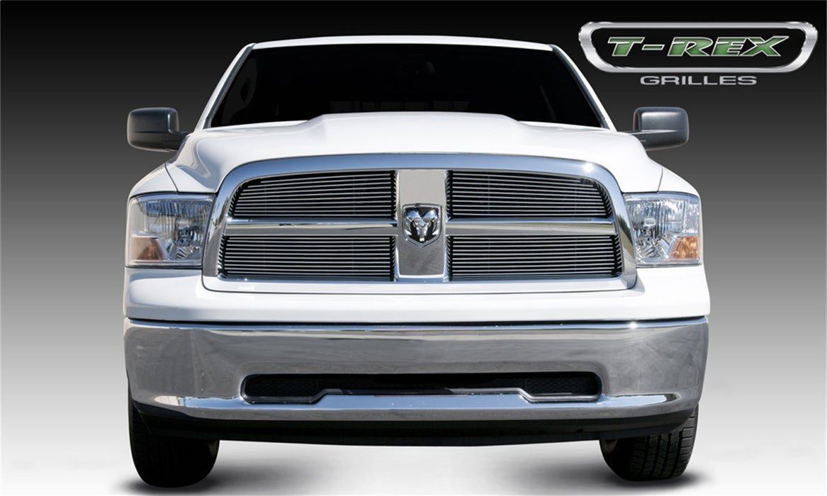 T-Rex Grilles 21456 Billet Series Grille; Horizontal; Aluminum; Polished; 4 Pc; Overlay; - Truck Part Superstore