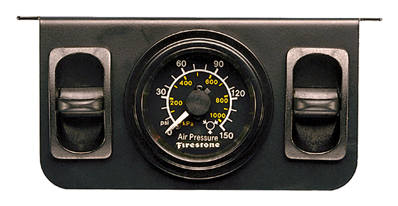 Firestone Ride-Rite 2145 Air Adjustable Leveling Control Panel; Dual Pneumatic Control; 0-150 psi; - Truck Part Superstore