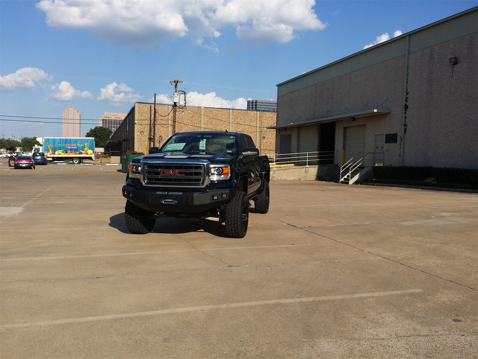 Road Armor 214R0B Stealth Winch Front Bumper; Steel; Satin Black; Square Fog Light Holes; - Truck Part Superstore
