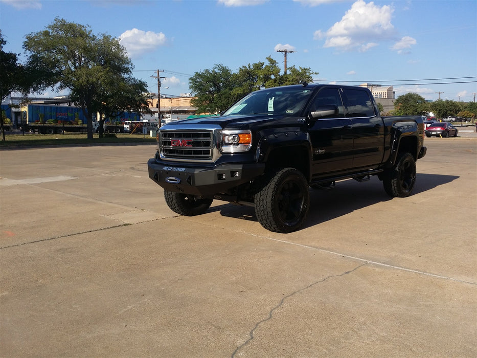 Road Armor 214R0B Stealth Winch Front Bumper; Steel; Satin Black; Square Fog Light Holes; - Truck Part Superstore