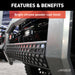 ARIES 2153002 AdvantEDGE 5-1/2in. Chrome Aluminum Bull Bar; Select Ford F250; F350; F450; F550 - Truck Part Superstore