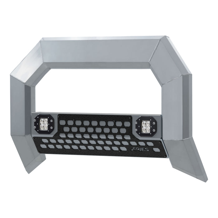 ARIES 2153102 AdvantEDGE 5-1/2in. Chrome Aluminum Bull Bar with Lights; Select Ford Super Duty - Truck Part Superstore