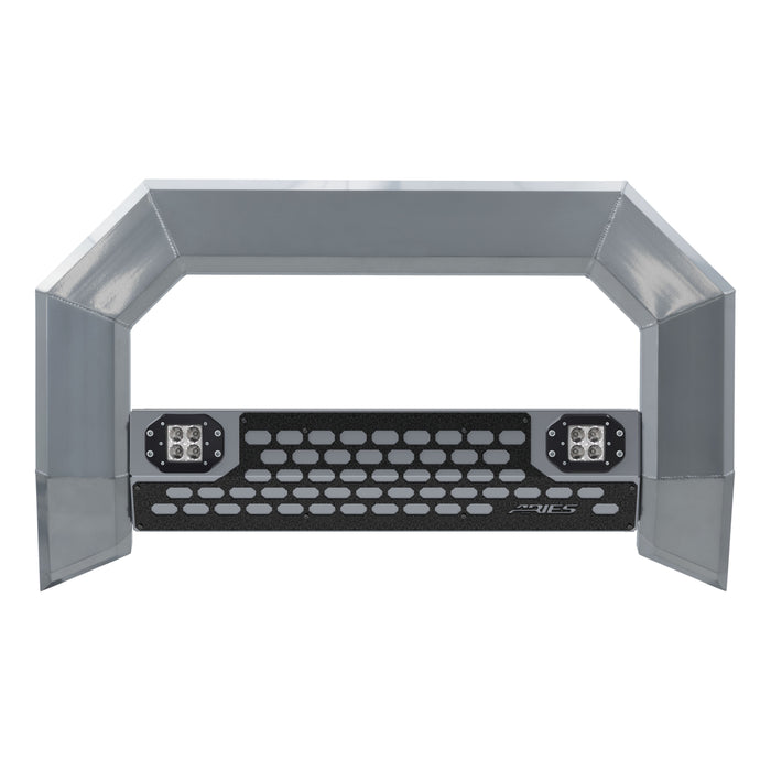 ARIES 2153102 AdvantEDGE 5-1/2in. Chrome Aluminum Bull Bar with Lights; Select Ford Super Duty - Truck Part Superstore