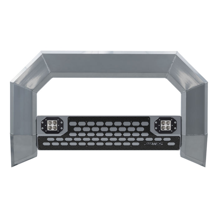 ARIES 2154100 AdvantEDGE 5-1/2in. Chrome Aluminum Bull Bar with Lights; Select Silverado; Sier - Truck Part Superstore