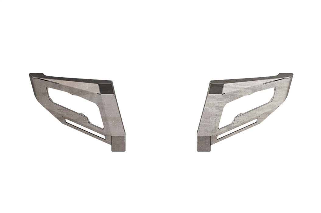 Road Armor 2154DF1 Identity Front Bumper Components; Wide End Pods; Raw Steel; - Truck Part Superstore