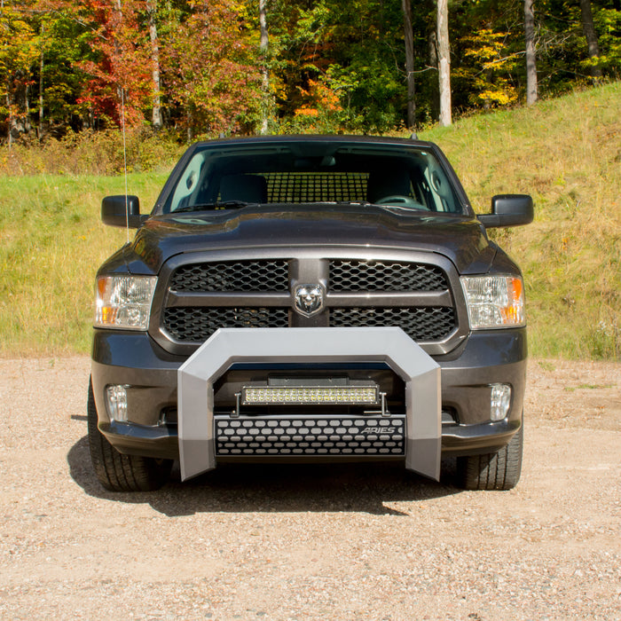 ARIES 2155000 ARIES 2155000 AdvantEDGE Chrome Aluminum Truck Bull Bar; Select Dodge; Ram 1500 - Truck Part Superstore