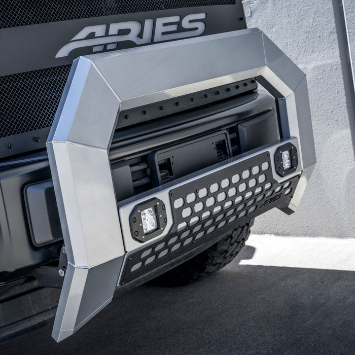 ARIES 2155100 AdvantEDGE 5-1/2in. Chrome Aluminum Bull Bar with Lights; Select Dodge; Ram 1500 - Truck Part Superstore