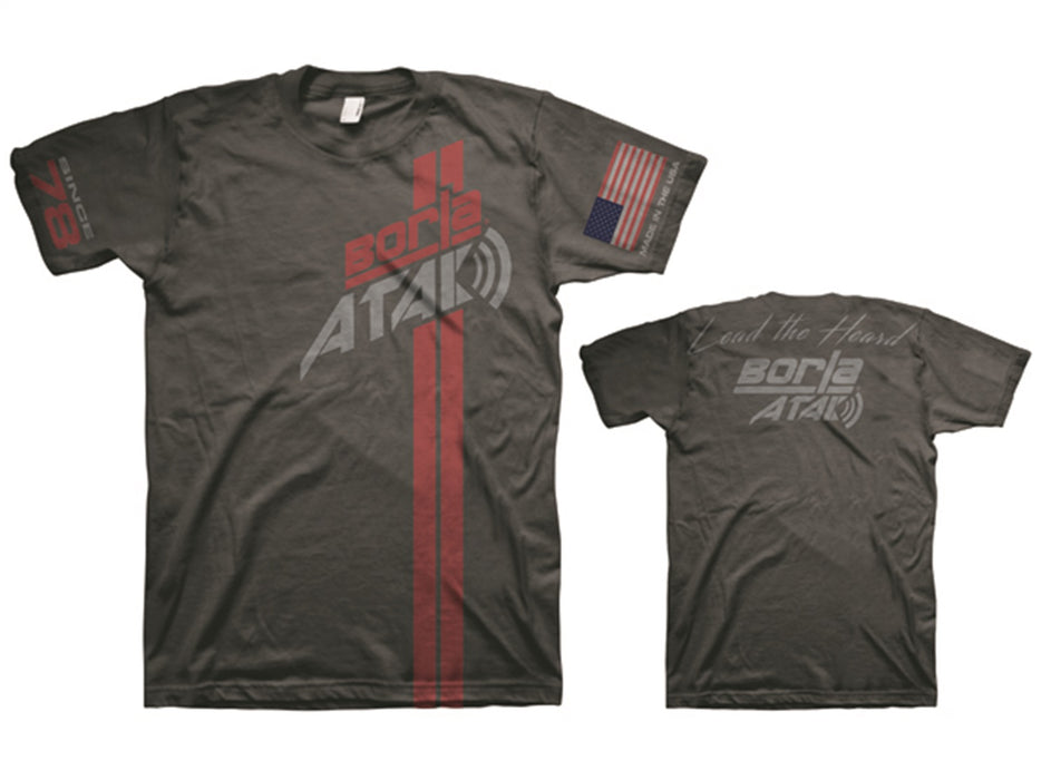 Borla 21564 Men's ATAK T-Shirt Charcoal - Large. - Truck Part Superstore