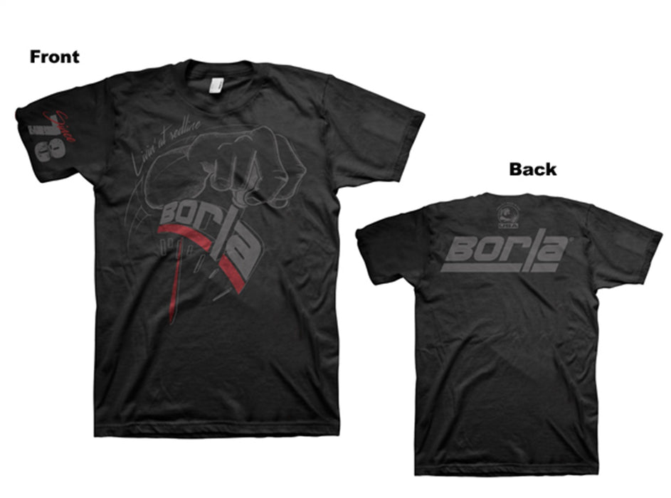 Borla 21568 Men's Shifter T-Shirt Charcoal - Small. - Truck Part Superstore