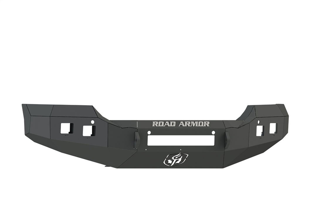 Road Armor 215R0B-NW Stealth Non-Winch Front Bumper; Steel; Satin Black; Square Fog Light Holes; - Truck Part Superstore