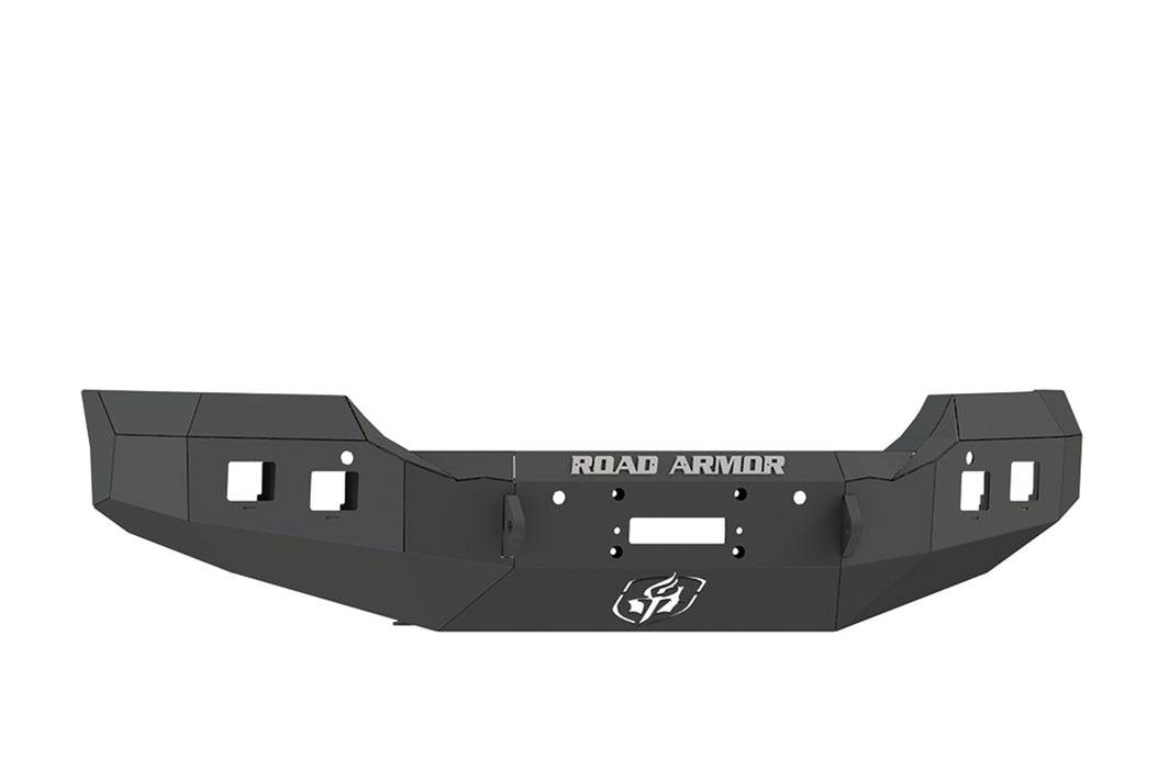 Road Armor 215R0B Stealth Winch Front Bumper; Satin Black; Square Fog Light Holes; - Truck Part Superstore
